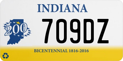 IN license plate 709DZ