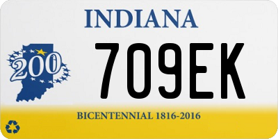 IN license plate 709EK