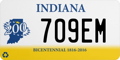IN license plate 709EM