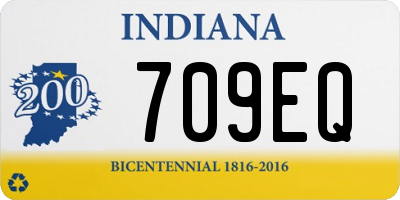 IN license plate 709EQ