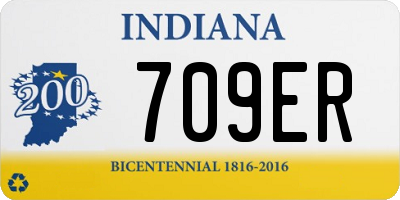 IN license plate 709ER