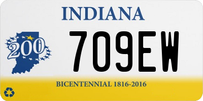 IN license plate 709EW