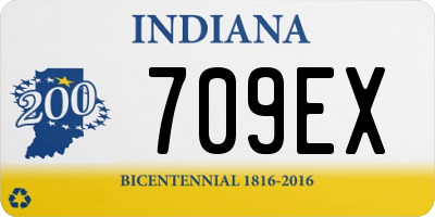 IN license plate 709EX