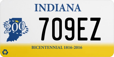 IN license plate 709EZ