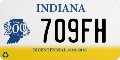 IN license plate 709FH