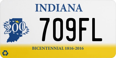 IN license plate 709FL