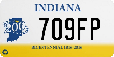 IN license plate 709FP