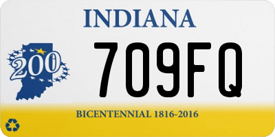 IN license plate 709FQ
