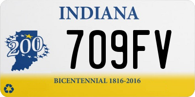 IN license plate 709FV