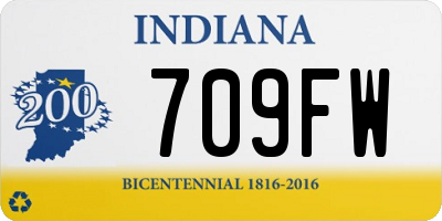 IN license plate 709FW