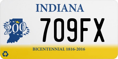 IN license plate 709FX