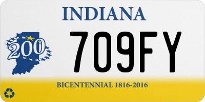 IN license plate 709FY