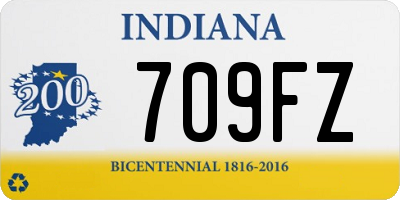 IN license plate 709FZ