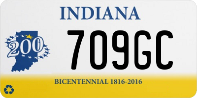 IN license plate 709GC