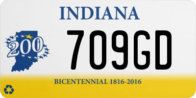 IN license plate 709GD