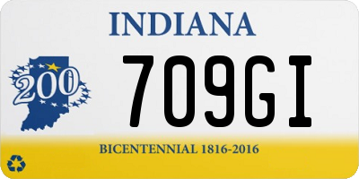 IN license plate 709GI