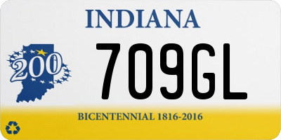 IN license plate 709GL