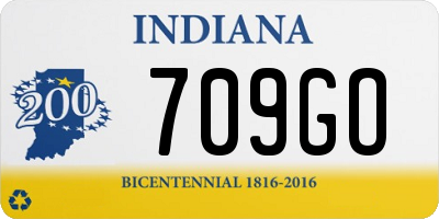 IN license plate 709GO