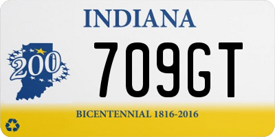 IN license plate 709GT