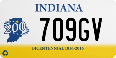 IN license plate 709GV