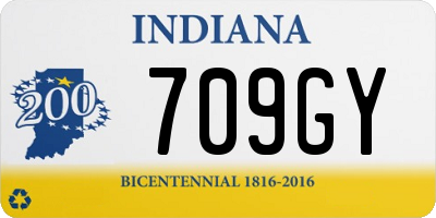 IN license plate 709GY