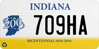 IN license plate 709HA