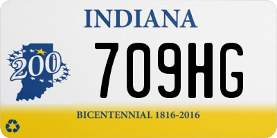 IN license plate 709HG