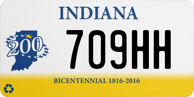 IN license plate 709HH