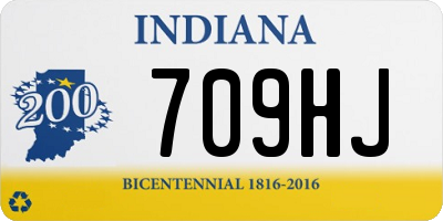 IN license plate 709HJ