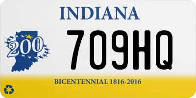 IN license plate 709HQ