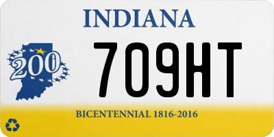 IN license plate 709HT