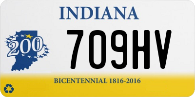 IN license plate 709HV