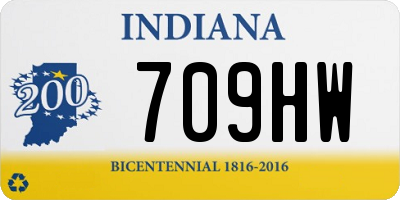 IN license plate 709HW
