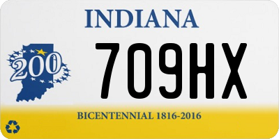 IN license plate 709HX