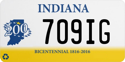 IN license plate 709IG