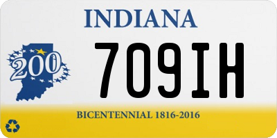 IN license plate 709IH