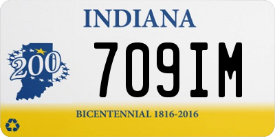 IN license plate 709IM