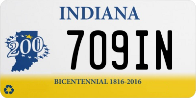 IN license plate 709IN