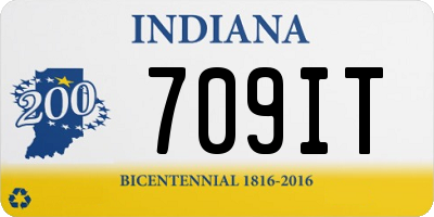 IN license plate 709IT