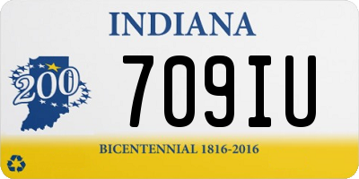 IN license plate 709IU