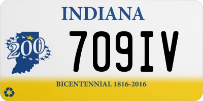 IN license plate 709IV