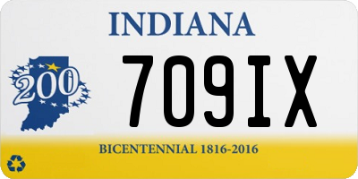 IN license plate 709IX