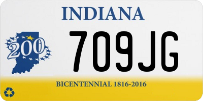 IN license plate 709JG