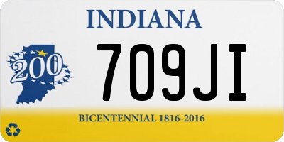 IN license plate 709JI