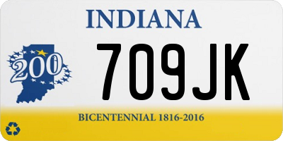 IN license plate 709JK