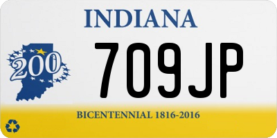 IN license plate 709JP