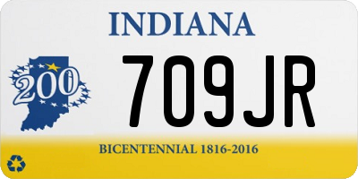 IN license plate 709JR