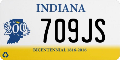 IN license plate 709JS