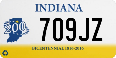 IN license plate 709JZ