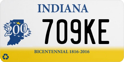 IN license plate 709KE